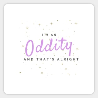 Owl City Oddity Quote Sticker